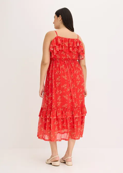 Robe en jersey et mesh, bonprix