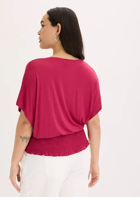 T-shirt à base smockée, bonprix