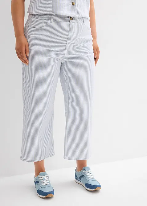 Jean large taille haute, cropped, bonprix