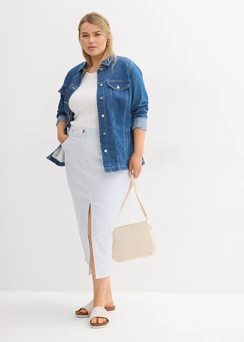 Jupe en jean, bonprix