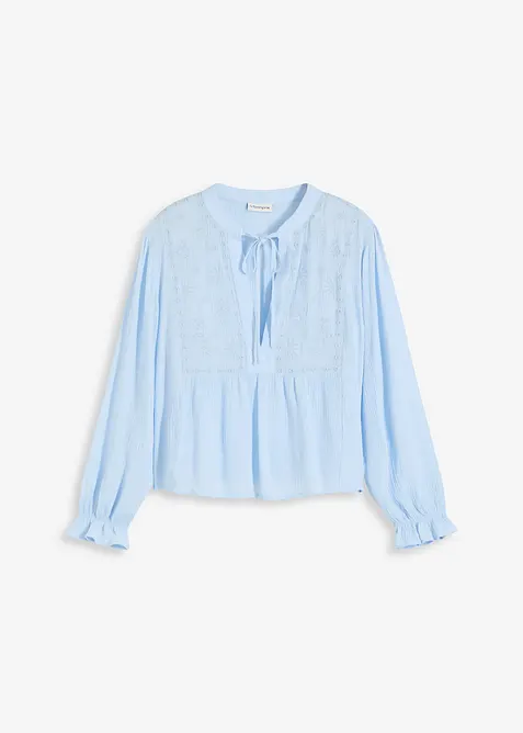 Blouse avec broderies anglaises, bonprix