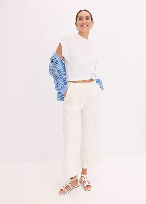 Jupe-culotte en broderie anglaise, bonprix