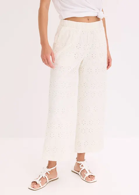Jupe-culotte en broderie anglaise, bonprix