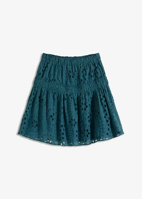 Mini-jupe en broderie anglaise, bonprix