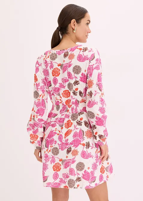 Robe courte en gaze de coton, bonprix