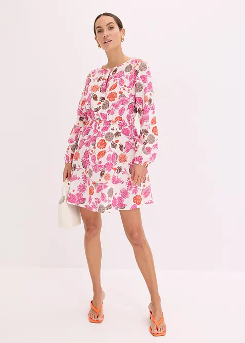 Robe courte en gaze de coton, bonprix