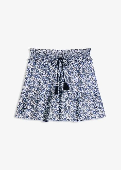 Mini-jupe bohème en coton léger, bonprix