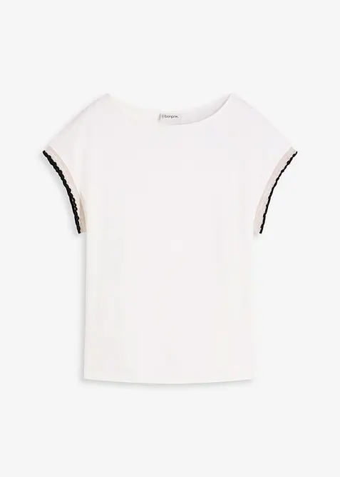 T-shirt à bordure contrastante, bonprix