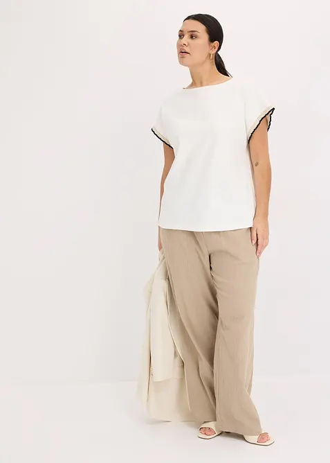 T-shirt à bordure contrastante, bonprix