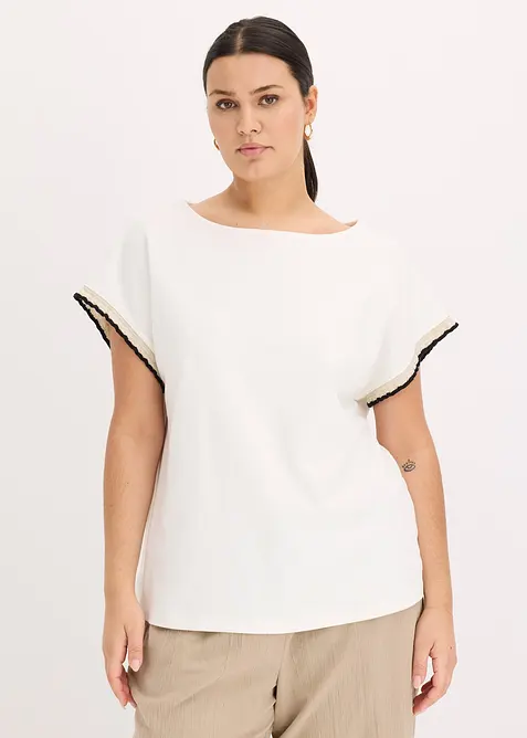 T-shirt à bordure contrastante, bonprix