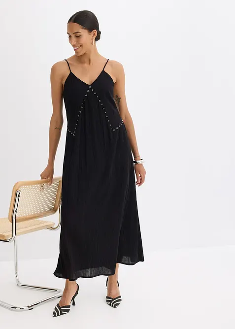 Robe longue orné d’œillets, bonprix