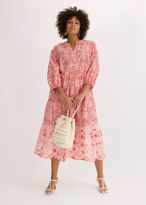 Robe midi en coton léger, bonprix