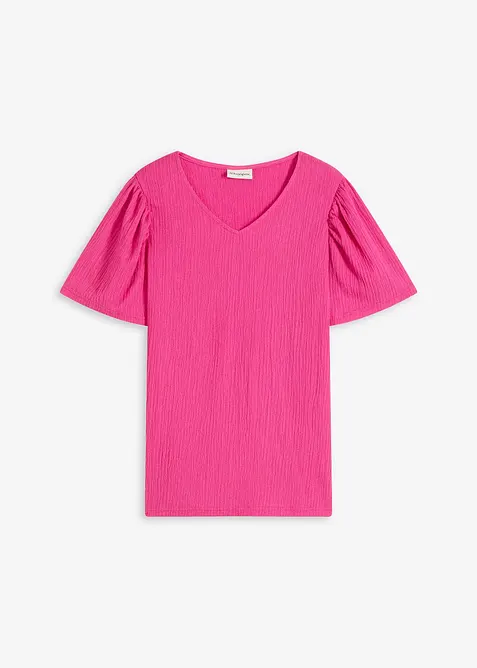 T-shirt en crêpe texturé, bonprix