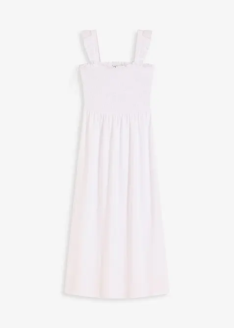 Robe en jersey avec détail smocké, bonprix