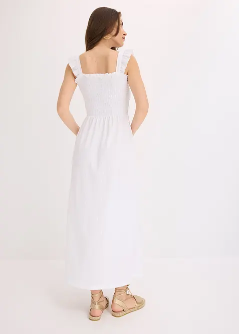 Robe en jersey avec détail smocké, bonprix