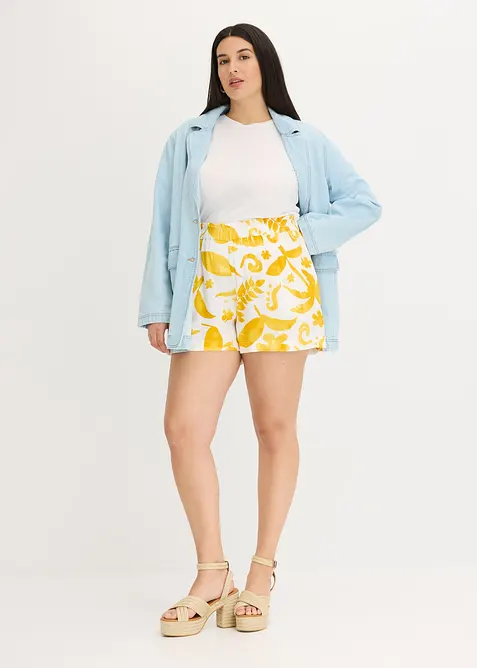 Short en viscose texturée, bonprix