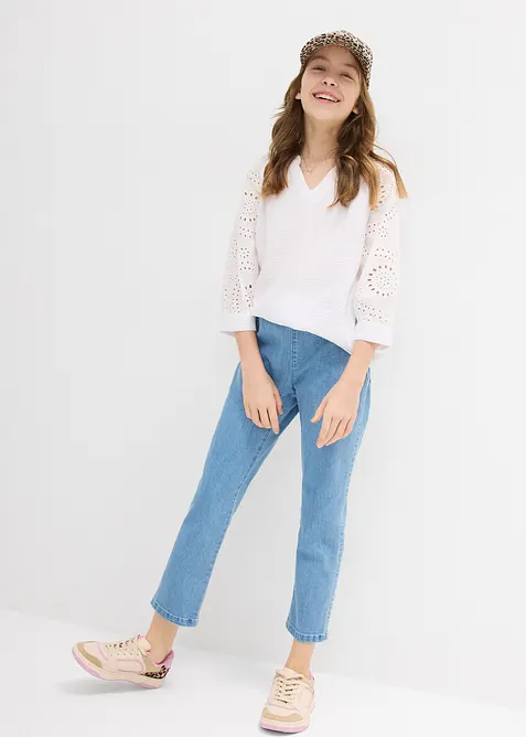 Pantalon jogger 7/8 taille mi-haute, bonprix