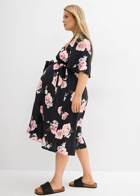 Robe de grossesse et d&rsquo;allaitement en viscose tiss&eacute;e, bonprix