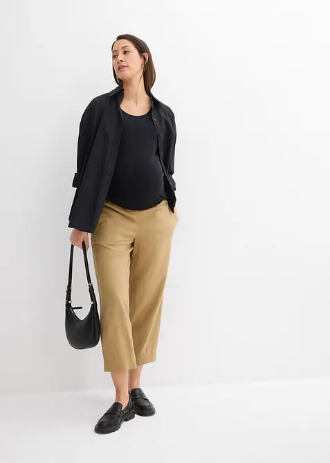 Lot de 2 tops de grossesse et d’allaitement en coton, bonprix