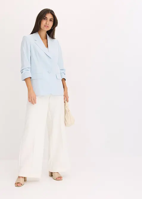 Blazer manches 3/4 ample en viscose, bonprix