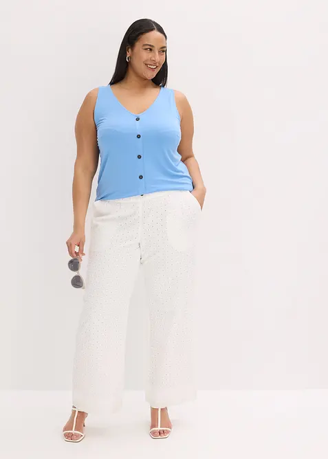 Top boutonné, bonprix