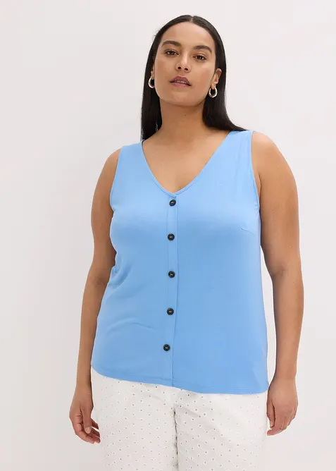 Top boutonné, bonprix