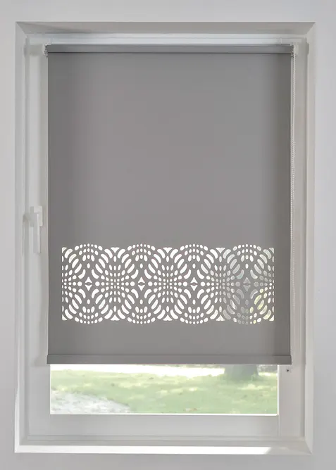 Store enrouleur brise-vue à bordure décorative, bonprix