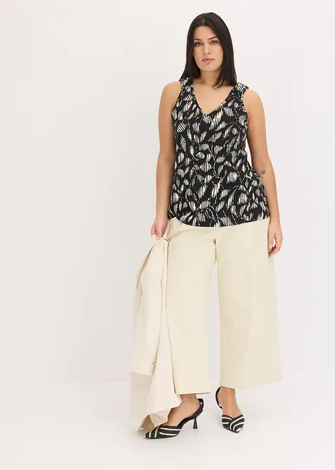 Top imprimé en jersey texturé, bonprix