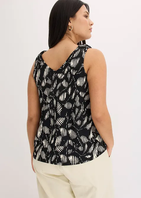 Top imprimé en jersey texturé, bonprix