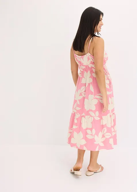 Robe &agrave; fines bretelles en viscose fluide, bonprix