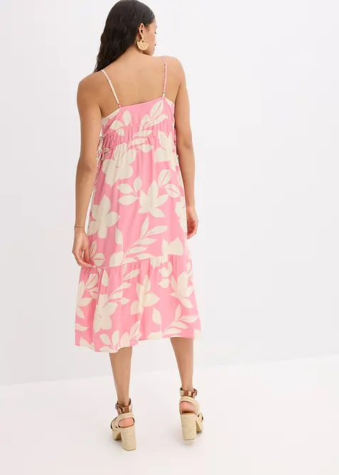 Robe &agrave; fines bretelles en viscose fluide, bonprix