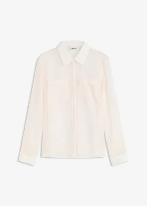 Chemisier transparent et texturé, bonprix