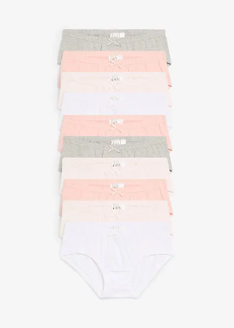 Lot de 10 culottes avec coton doux, bonprix