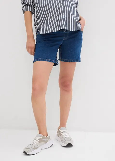 Short de grossesse en coton denim extensible, bonprix