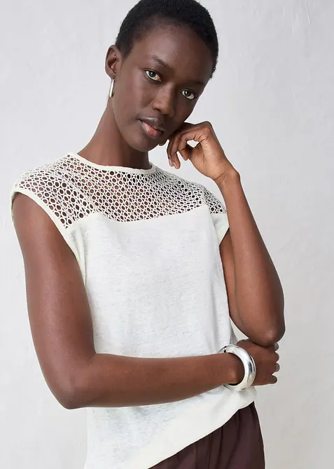 Top 100% lin, bonprix