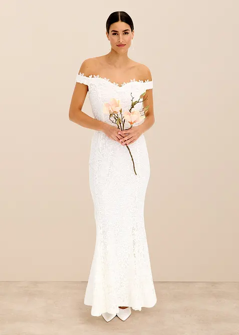 Robe de mari&eacute;e en dentelle, bonprix