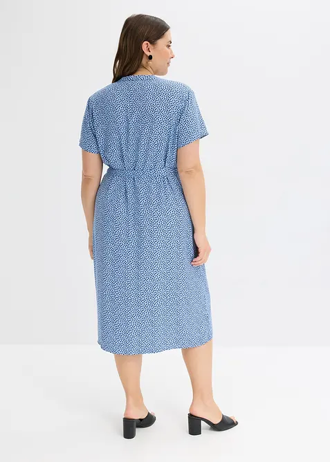 Robe-chemise &agrave; pois, bonprix