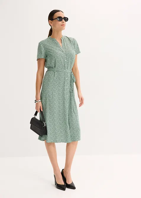 Robe-chemise à pois, bonprix