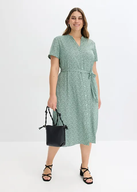 Robe-chemise à pois, bonprix