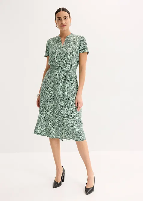 Robe-chemise à pois, bonprix