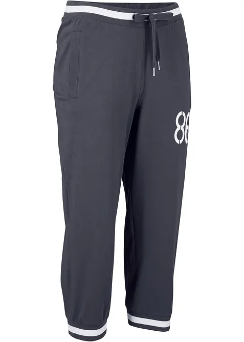 Pantalon de jogging, longueur 3/4, en coton extensible, bonprix