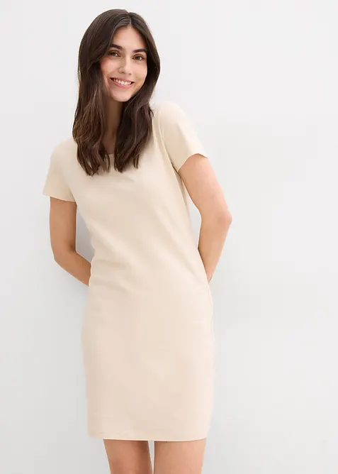 Robe en jersey coton extensible, bonprix
