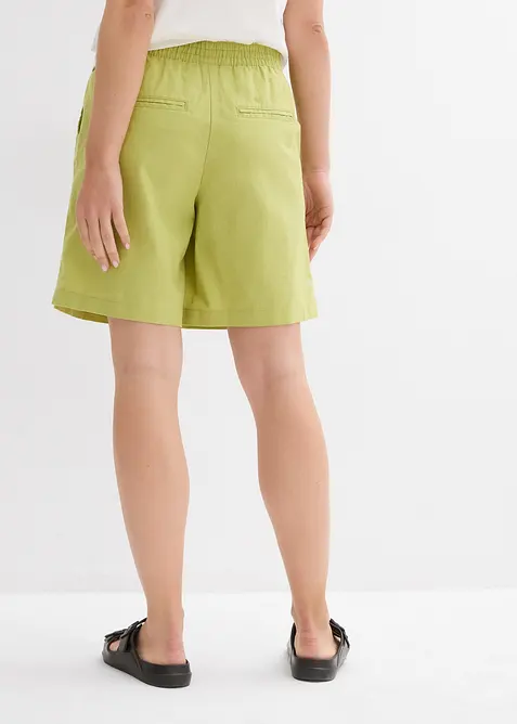 Bermuda en mélange lin et coton, bonprix