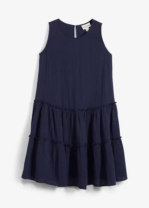 Robe midi en gaze de coton légère, bonprix