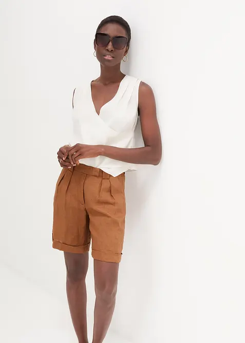 Bermuda 100 % lin, bonprix