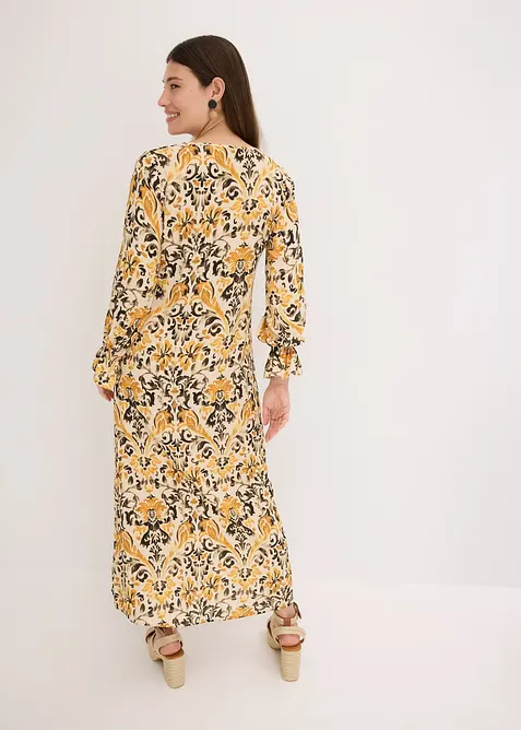 Robe caftan imprimée en viscose fluide, bonprix