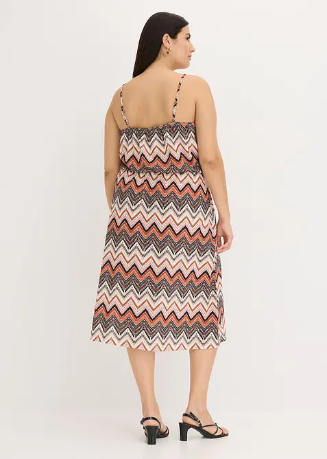 Robe imprimée à fines bretelles, bonprix