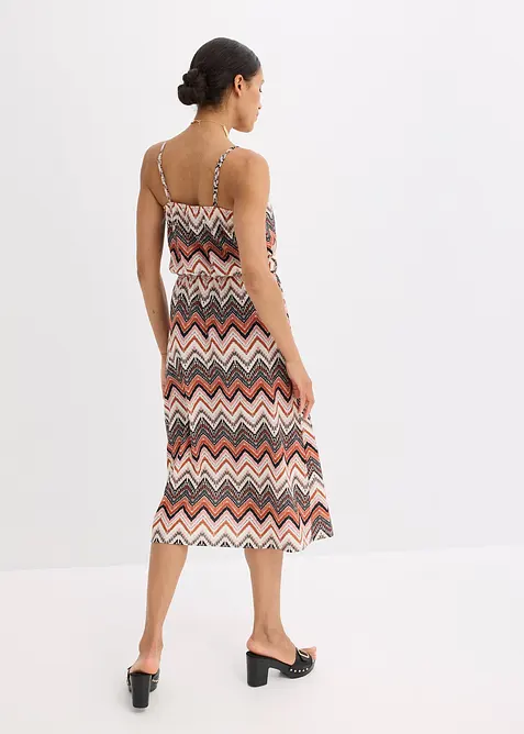 Robe imprimée à fines bretelles, bonprix