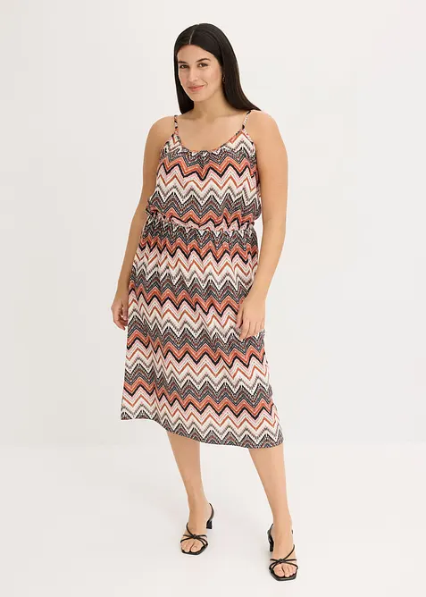 Robe imprimée à fines bretelles, bonprix