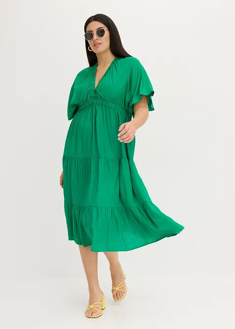 Robe midi en viscose fluide, bonprix